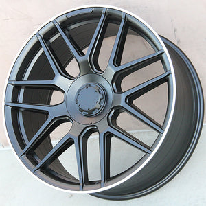 Mercedes Benz Wheels 5318 22x10/22x11 5x112 Matte Black Machined fit GLE GLS CLASS 350 450 550