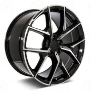 Mercedes Benz Wheels RM52 20x8.5/20x9.5 5x112 Black Machined fit E CL CLK SLK S SL Class 300 350 450 550