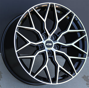 Porsche Wheels OS Si01 22x10 5x130 Black Machined fit Cayenne S GTS Turbo