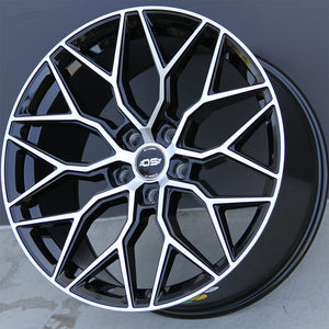 Audi Wheels OS Si01 22x10 5x112 ET32 Black Machined Fit Audi Q5 SQ5 SQ7 Q7