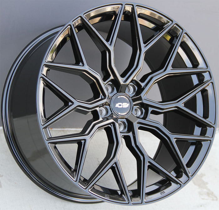 OS Si01 21x9.0 & 21x10.5 5x120 ET30/ET38 Gloss Black Fit BMW 5Series 6Series 7Series