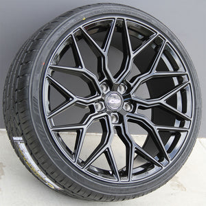 Mercedes Benz Wheels OS Si01 22x10 5x112 Gloss Black fit ML GL GLE GLS Class 320 350 450 500 550
