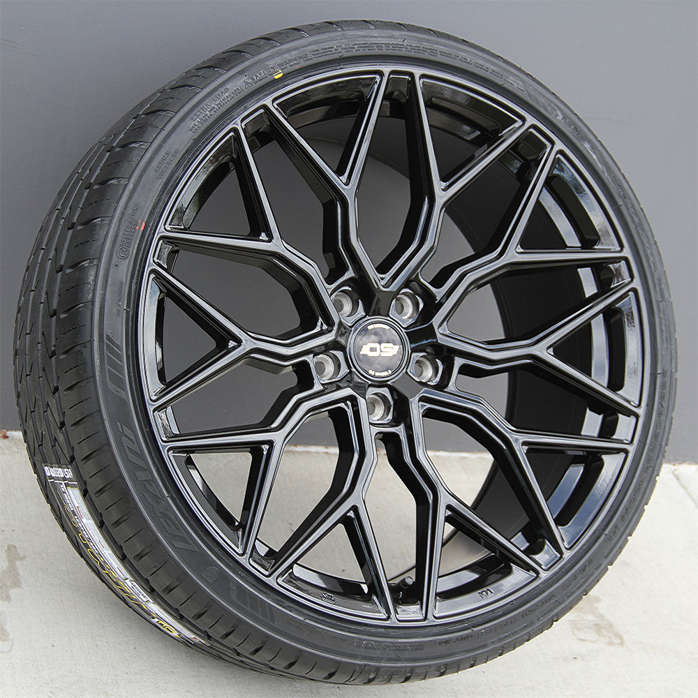 Toyota Wheels OS Si01 22x10 5x114.3 Gloss Black fit Lexus RX330 RX350 ...