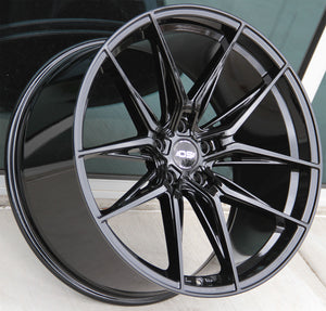 Mercedes Benz Wheels OS Si04 20x9.0/20x10 5x112 Gloss Black fit E CL CLK SLK S SL Class 300 350 450 550