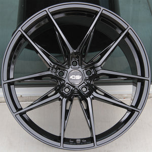 Mercedes Benz Wheels OS Si04 20x9.0/20x10 5x112 Gloss Black fit E CL CLK SLK S SL Class 300 350 450 550