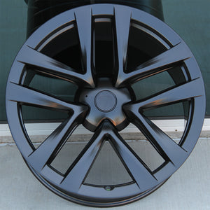 Tesla Wheels 832 20x8.5/20x9.5 5x120 Matte Black Flow Forged fit Model S Turbine