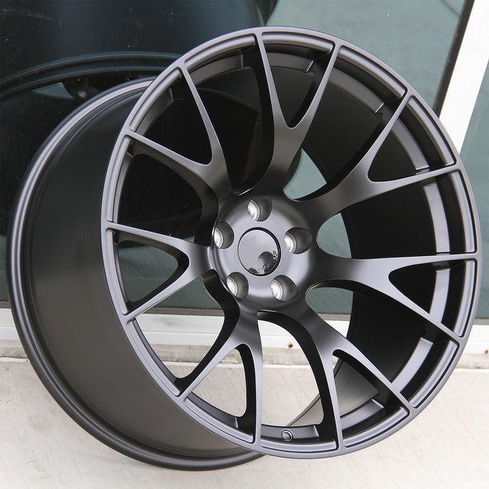 Dodge Wheels V1180 20x11 5x115 Matte Black fit Charger SRT Challenger SRT Hellcat Widebody only