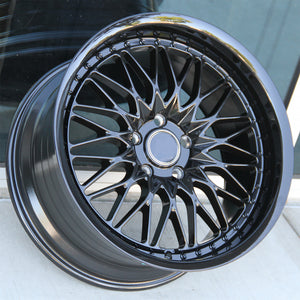 Mercedes Benz Wheels W001 18x8.5/18x9.5 5x112 Flow Forged Gloss Black  fit C E CL CLK SLK S Class 300 350 450 550