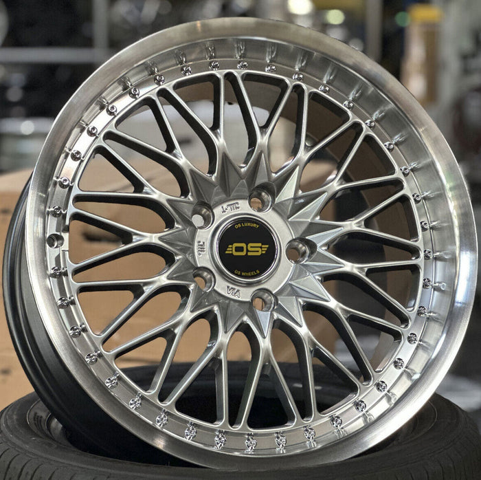 Audi Wheels W001 19x8.5 5x112 Flow Forged Hyper Black Machined Lip fit  A4 S4 A5 A6