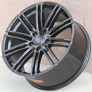 Porsche Wheels 1222 22x10 5x130 Gloss Black fit Cayenne S GTS Turbo