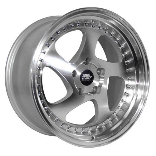 MST Wheels MT15 Silver Machined Face