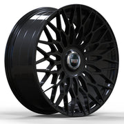 Cadillac Wheels FF01 24x10 6x139.7 Flow Forged Gloss Black fit Escalade Platinum EXT ESV Floating Caps