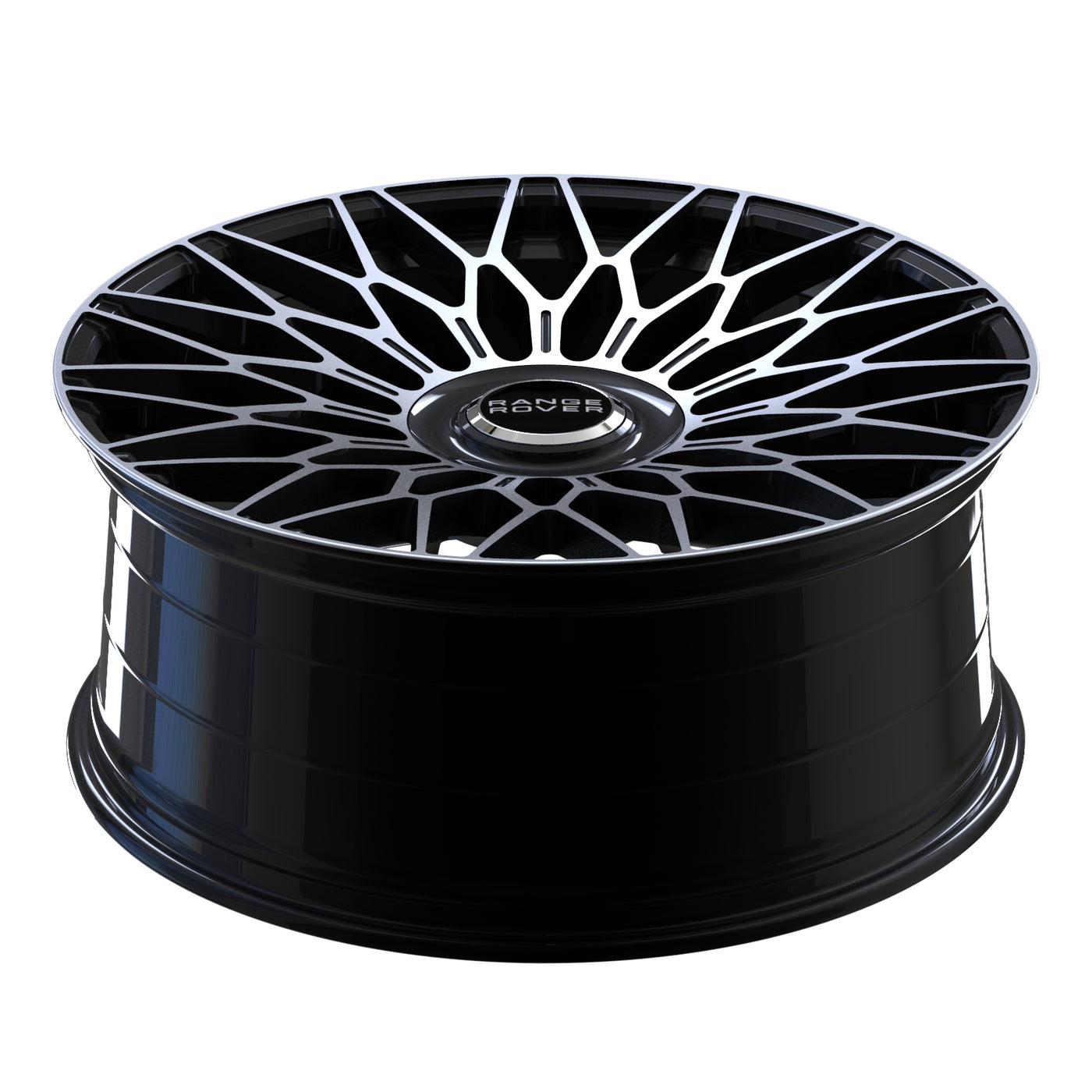 Land Rover Wheels OS FF01 24x10 5x120 Flow Forged Black Machined fit R ...