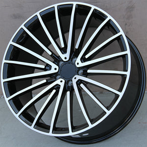 Mercedes Benz Wheels 2054 22x9/22x10 5x112 Black Machined fit S CL Class 350 400 450 500 550