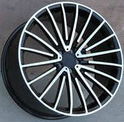 Mercedes Benz Wheels 2054 22x9/22x10.5 5x112 Black Machined fit ML GL GLE GLS CLASS 320 350 450 500 550 63