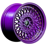 JNC Wheels JNC031 Candy Purple Gold Rivets