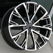 Audi Wheels 551 19x8.5 5x112 Black Machined fit A3 S3 A4 S4 A5 S5 A6 Q3 Q5