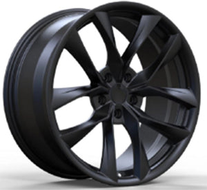 Tesla Wheels 5552 20x8.5/20x9.5 5x114.3 Matte Black fit Model 3 Arachnid