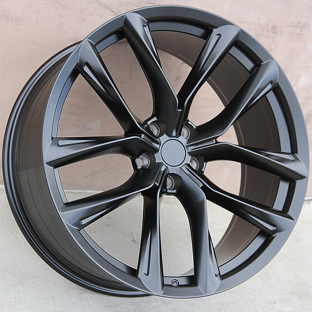Tesla Wheels 5552 21x9/21x10 5x120 Matte Black fit Model S Model X