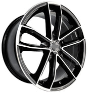 Audi Wheels 5597 19x8.5 5x112 Black Machined fit A3 S3 A4 S4 A5 S5 A6 Q3 Q5