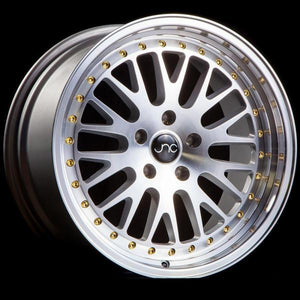 JNC Wheels JNC001 Silver Machined Face Gold