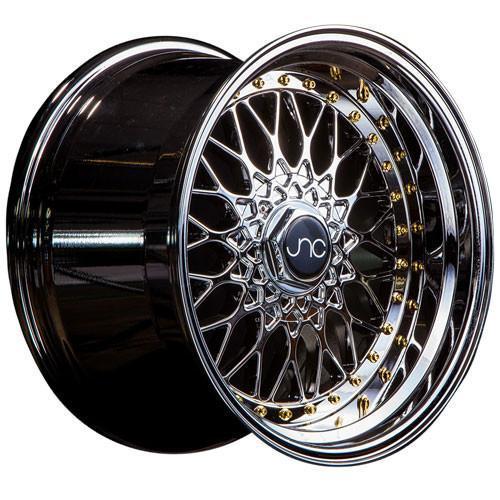 JNC Wheels JNC004 Platinum Gold Rivets