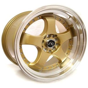 JNC Wheels JNC017 Gold Machined Lip