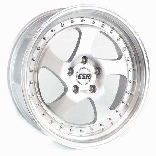 ESR Wheels SR02 Silver Machine Face and Lip