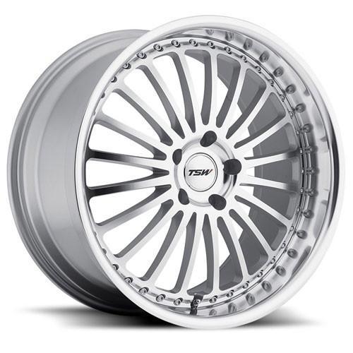 TSW Wheels Silverstone Silver Mirror Cut Face Lip