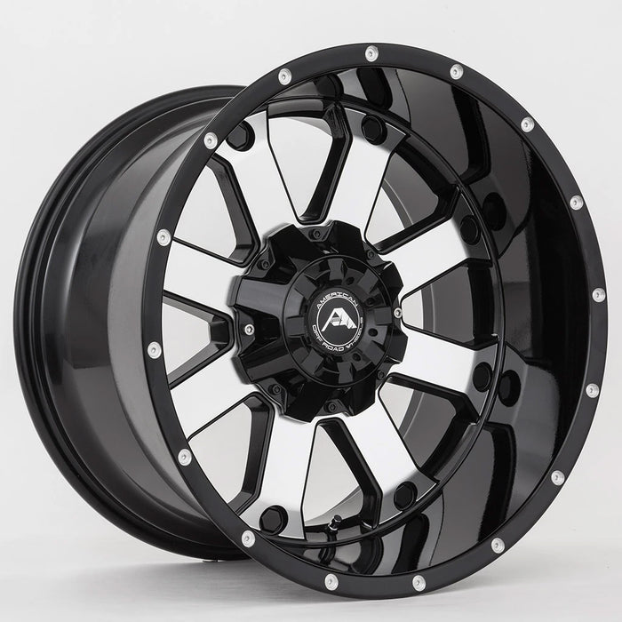 American Offroad Wheels A108 Black Machine