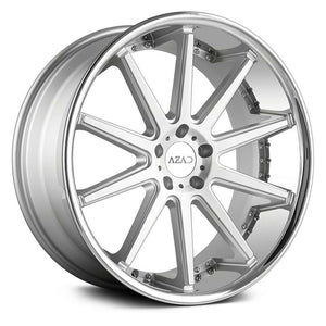 Azad Wheels AZ95 Brushed Stainless Chrome Lip