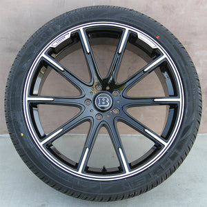 Mercedes Benz Wheels 9996 24x10 5x130 Gloss Black Machined fit G Class G350 G400 G450 G500 G550