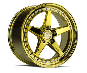 Aodhan Wheels DS05 Gold Vacuum Chrome Rivets