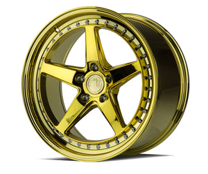 Aodhan Wheels DS05 Gold Vacuum Chrome Rivets