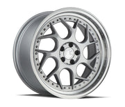 Aodhan Wheels DS01 Silver Machined Lip Chrome Rivets