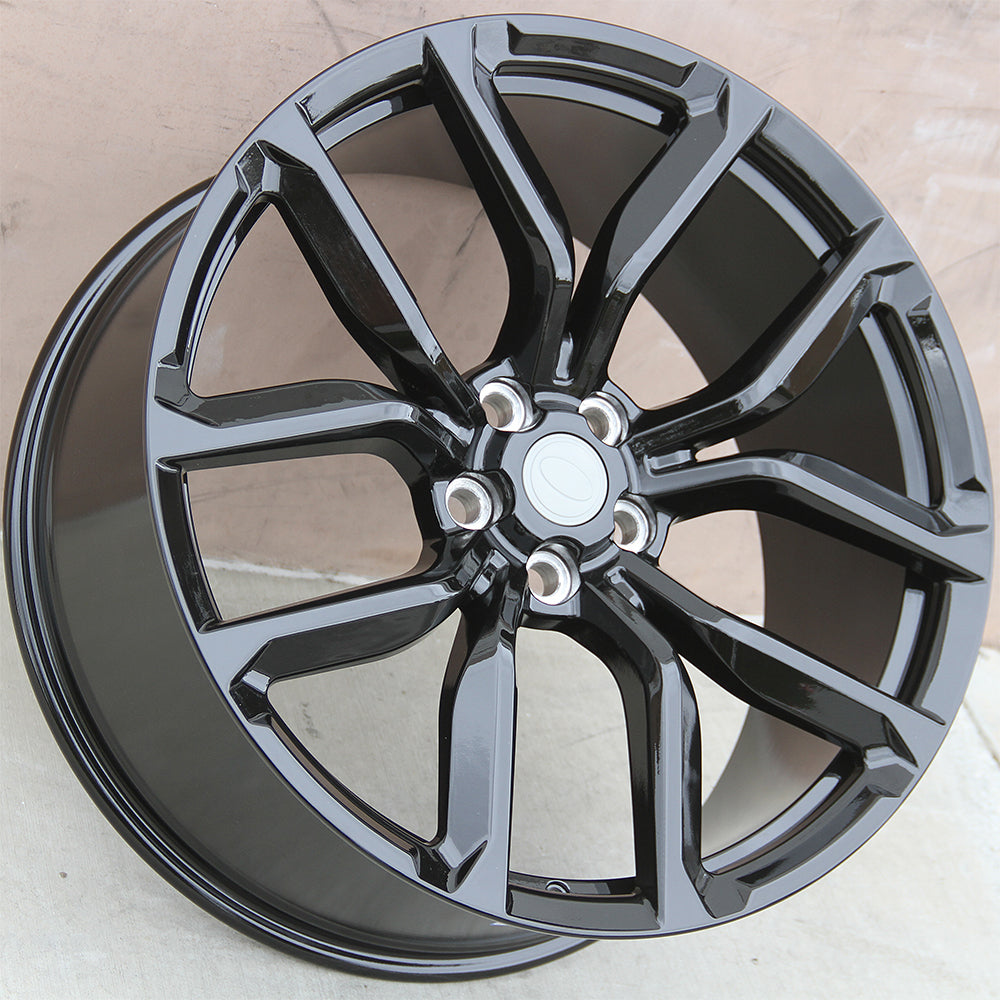 Land Rover Wheels 1386 22x10 5x120 Gloss Black fit Range Rover Sport S ...