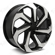 Honda Wheels F066 20x8 5x114.3 Black Machined fit Accord Civic CR-V Breeze Clarity Avancier LX Sport Style