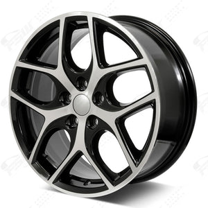 Ford Wheels F116 17x7 5x108 Black Machined Fit Focus Fusion F-VT Style