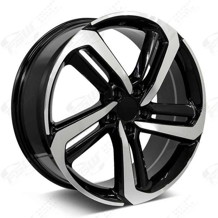 Honda Wheels F136 19x8 5x114.3 Black Red Pin fit CR-V Breeze Clarity Avancier Accord Civic EXL Style