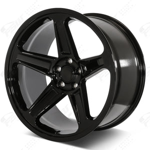 Chrysler Wheels F151 20x9.5/20x10.5 5x115 Gloss Black fit 300 300C Demon Style