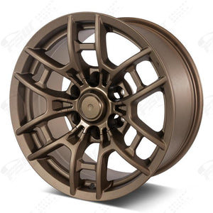 Toyota Wheels F156 16x8 6x139.7 Flow Forged Matte Bronze fit 4Runner FJ Cruiser Tacoma TRD Style