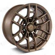 Toyota Wheels F156 16x8 6x139.7 Flow Forged Matte Bronze fit 4Runner FJ Cruiser Tacoma TRD Style