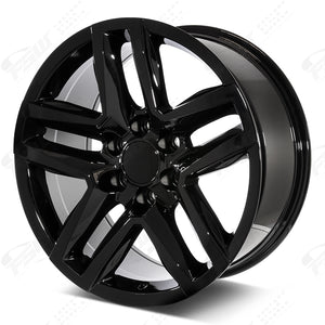 Chevy Wheels F217 18x8.5 6x139.7 Gloss Black fit Silverado Tahoe Suburban