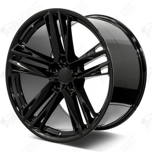 Chevy Wheels F36 20x10/20x11 5x120 Gloss Black fit Camaro ZL1 Edition