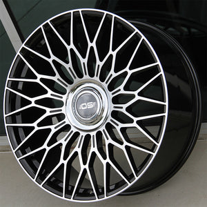 Mercedes Benz Wheels OS FF01 24x10 5x130 Black Machined fit G Wagon G350 G400 G450 G500 G550