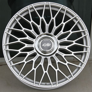 Mercedes Benz Wheels OS FF01 24x10 5x130 Silver Machined fit G Wagon G350 G400 G450 G500 G550