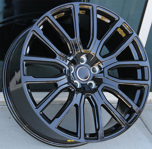 Land Rover Wheels L005 22x9.5 5x120 Gloss Black fit Range Rover Sport SVR HSE Autobiography Discovery