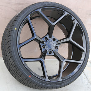Chevy Wheels M228 20x10/20x11 5x120 Gloss Black fit Camaro ZL1 Edition