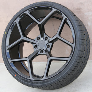 Chevy Wheels M228 20x10/20x11 5x120 Gloss Black fit Camaro ZL1 Edition