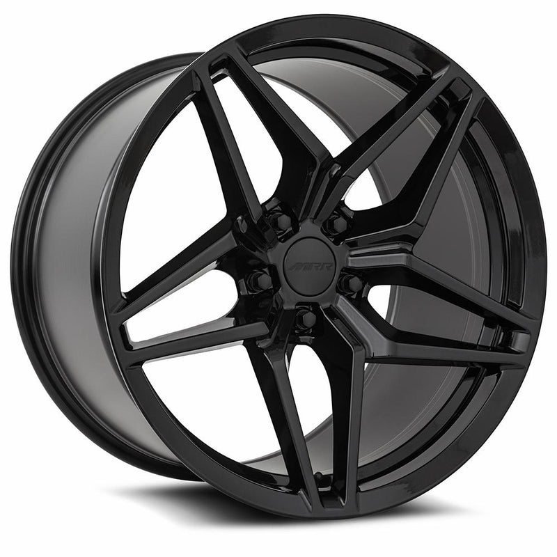 Chevy Wheels M755 18x9.5/18x11 5x120.65 Gloss Black fit Corvette